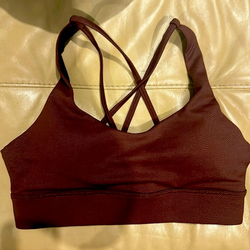 Zyia light n tight maroon sports bra M
